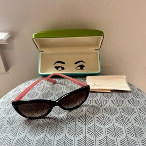 Kate spade brown and Pink Sunglasses